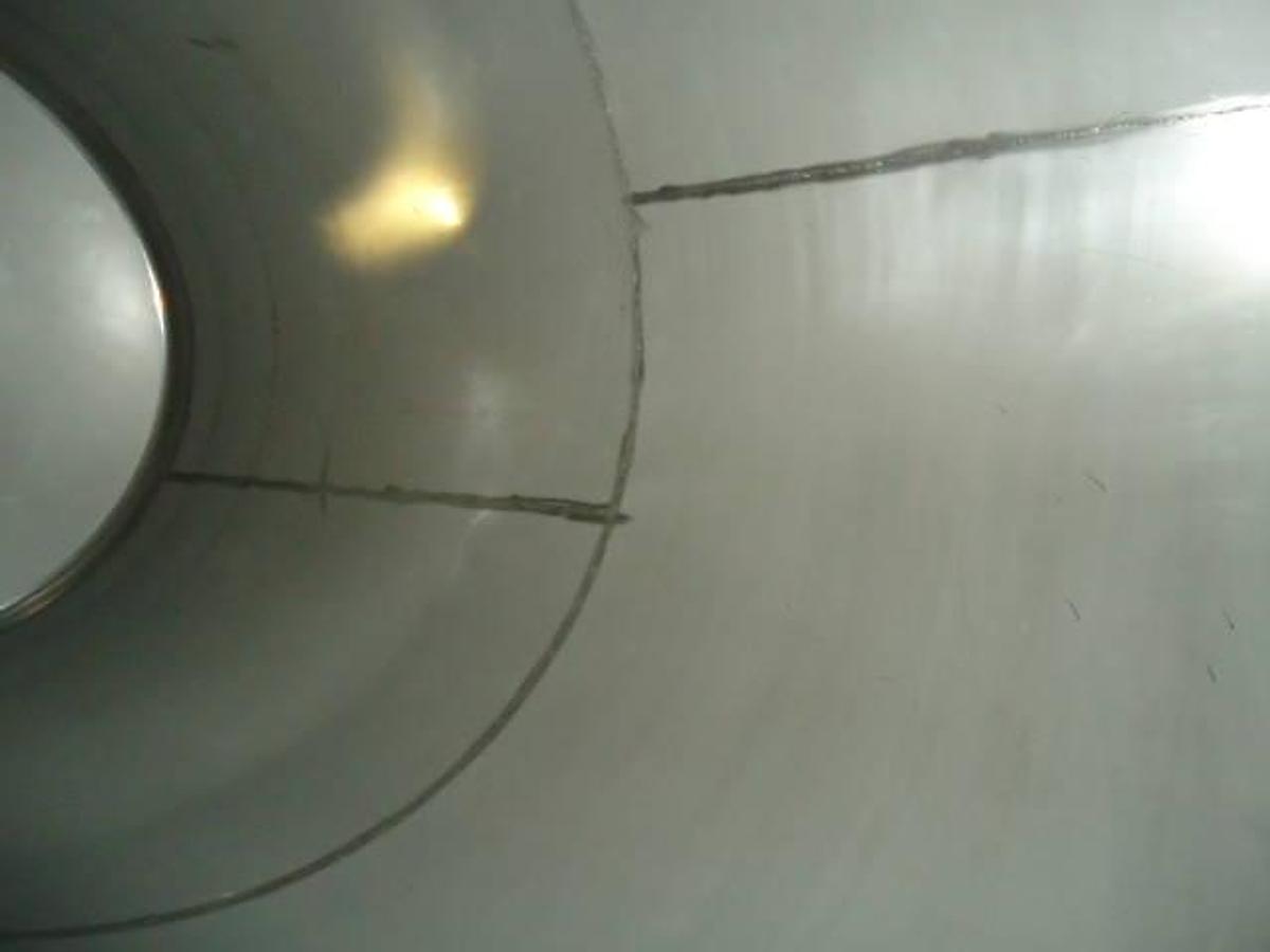 Used 1,500 Gallon Hubert C. Stollenwerk Stainless Vertical Closed Tank