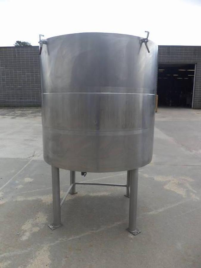 Used 500 Gallon Lee 316 Stainless Steel Hemispheric Internal Kettle, 90 PSI Jacket