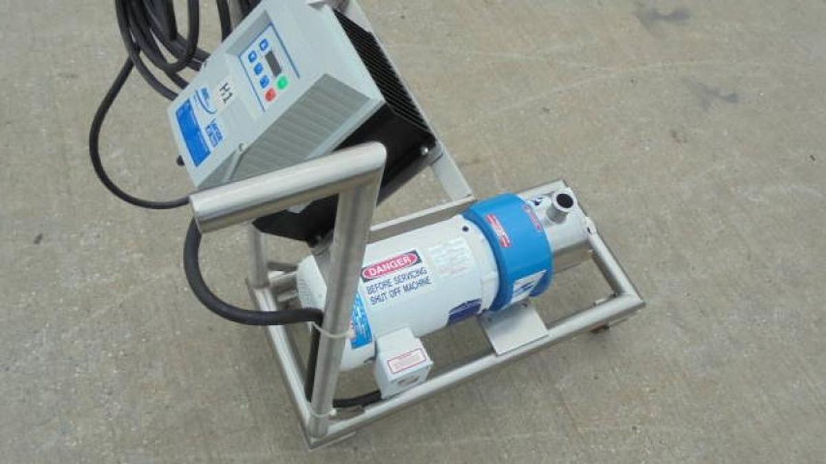 Used Silverson LS275 Stainless Inline High Shear Mixer, Variable Frequency Drive