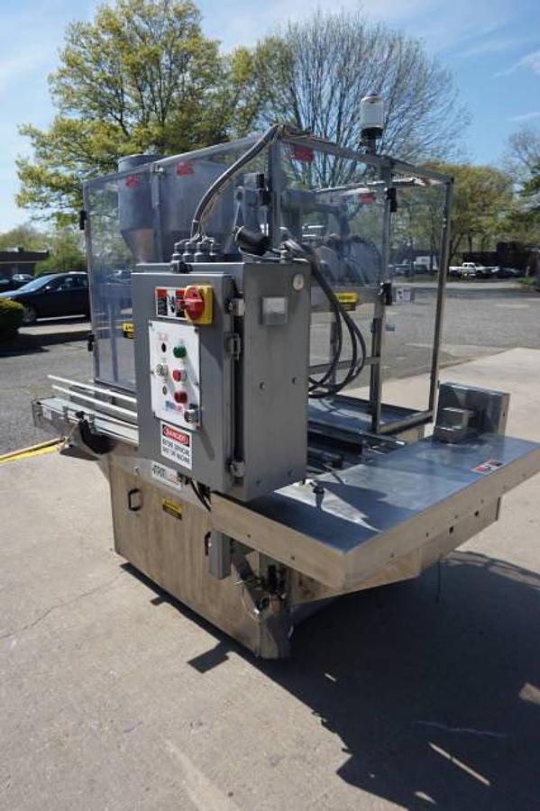 Used MRM/Elgin Twin Head Gallon Piston Filling Machine