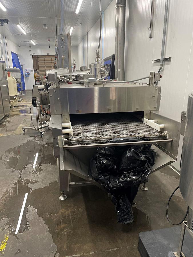 Used Linde KFT36-10M Liquid Nitrogen Tunnel Freezer, SS