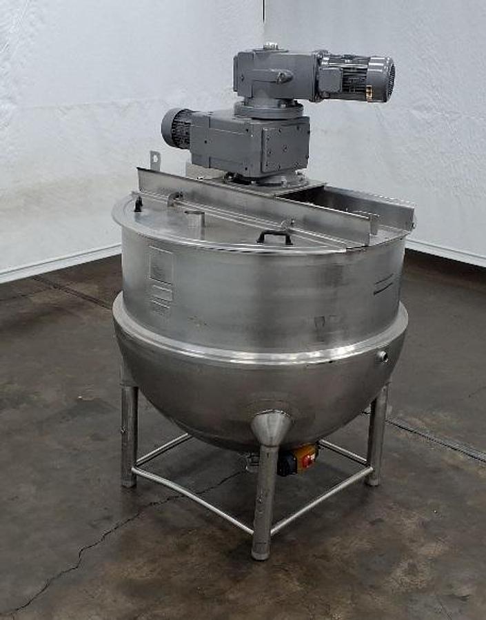 Used Hamilton 400 Gallon Half Jacketed Stainless Steel Kettle