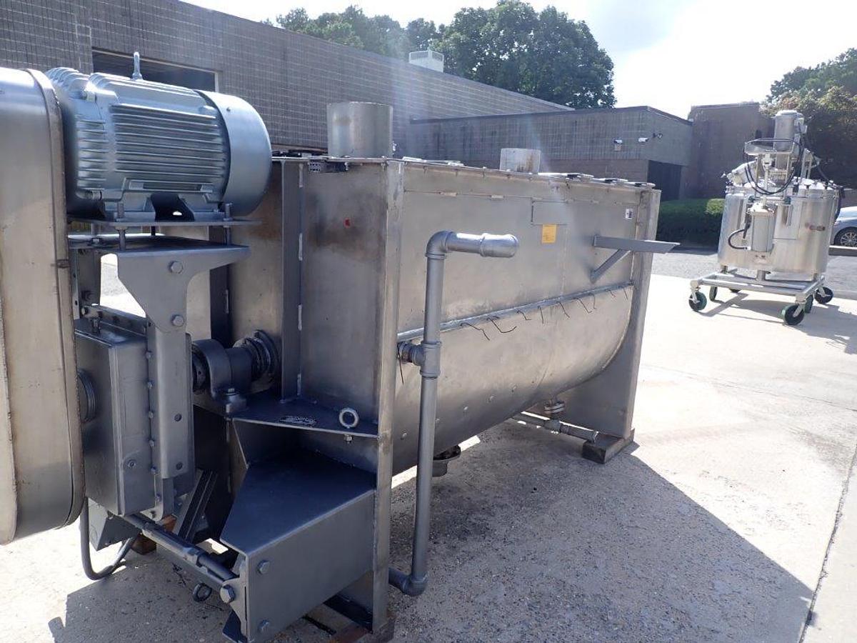 Used 65 Cu. Ft. Munson Stainless Steel Double Ribbon Blender, Jacketed