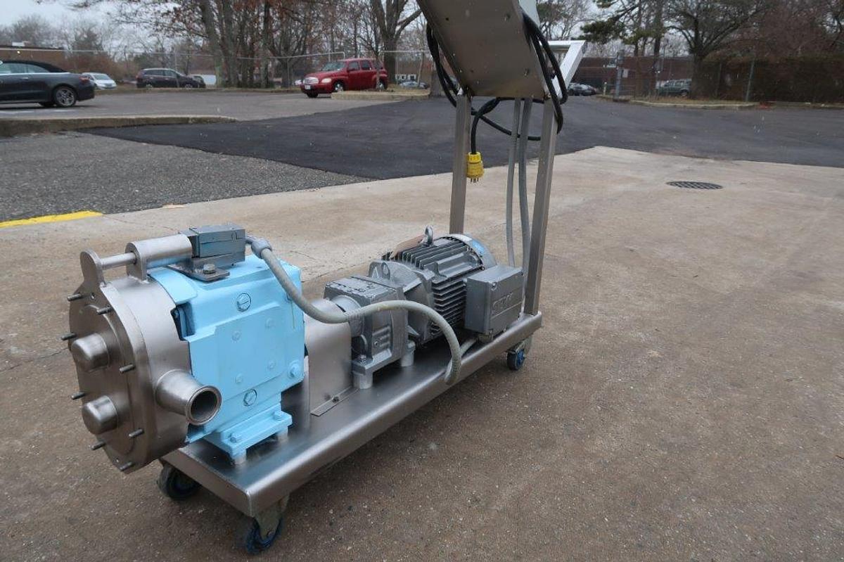 Used Waukesha 060 U1 Positive Displacement Pump, 10HP Variable Speed