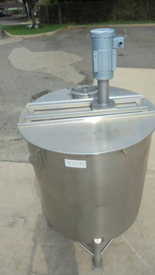Used 308 Gallon Permasan SS tank with Admix Rotosolver