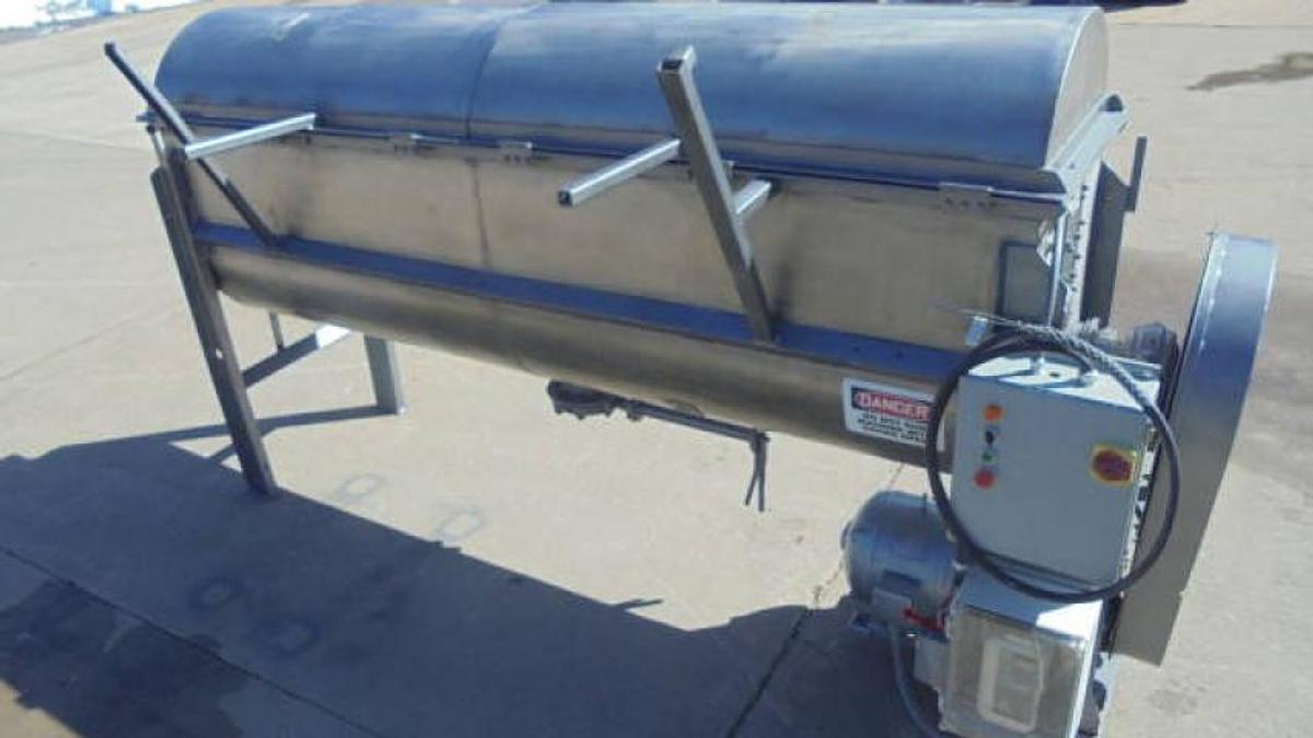 Used 50 Cu. Ft. Readco Stainless Double Ribbon Blender, 10HP