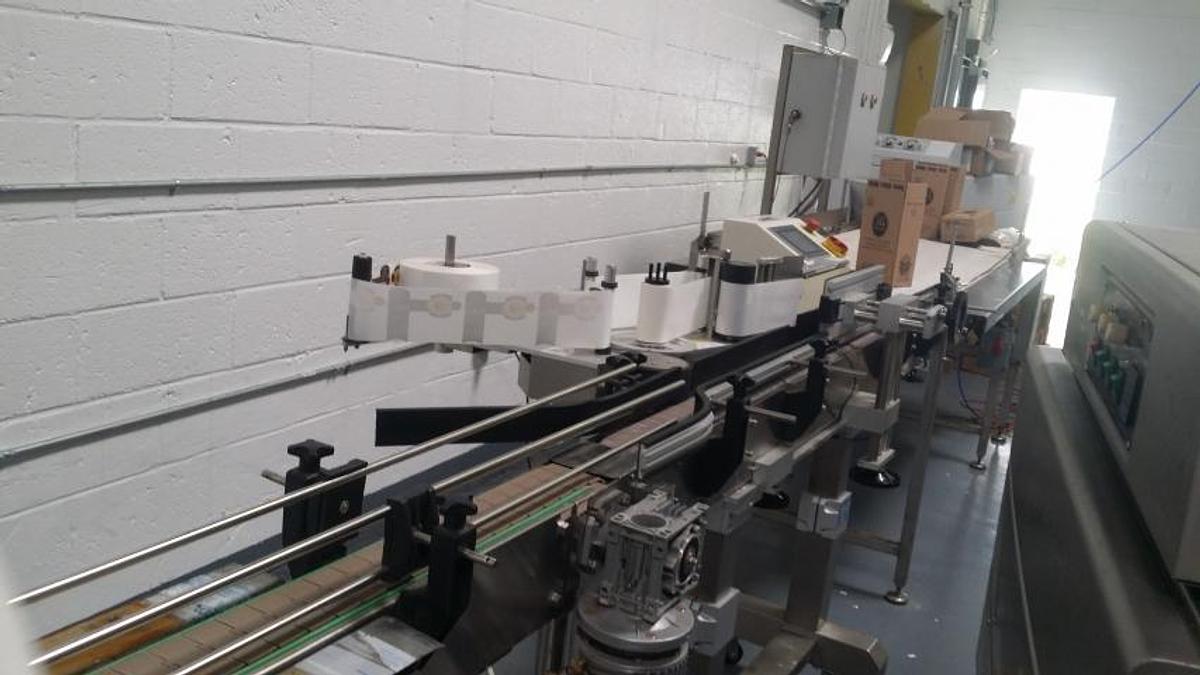 Used Ice Tea/Water Bottle Filling Line, 4,000 Bottles Per Hour, CIP