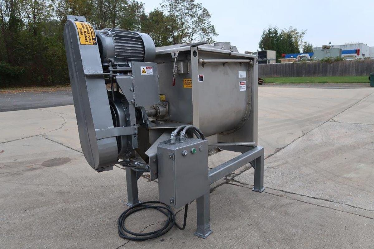 Used 10 Cu. Ft. Scott Stainless Double Ribbon Blender, XP Motor