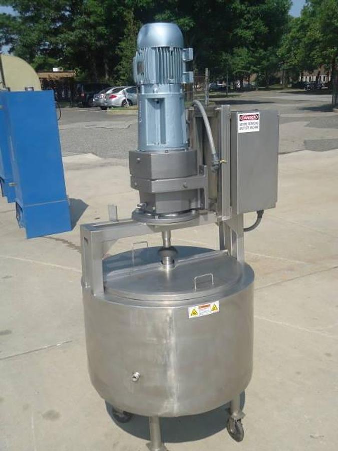 Used 60 Gallon Stainless Jacketed Scrape Surface Mix Tank