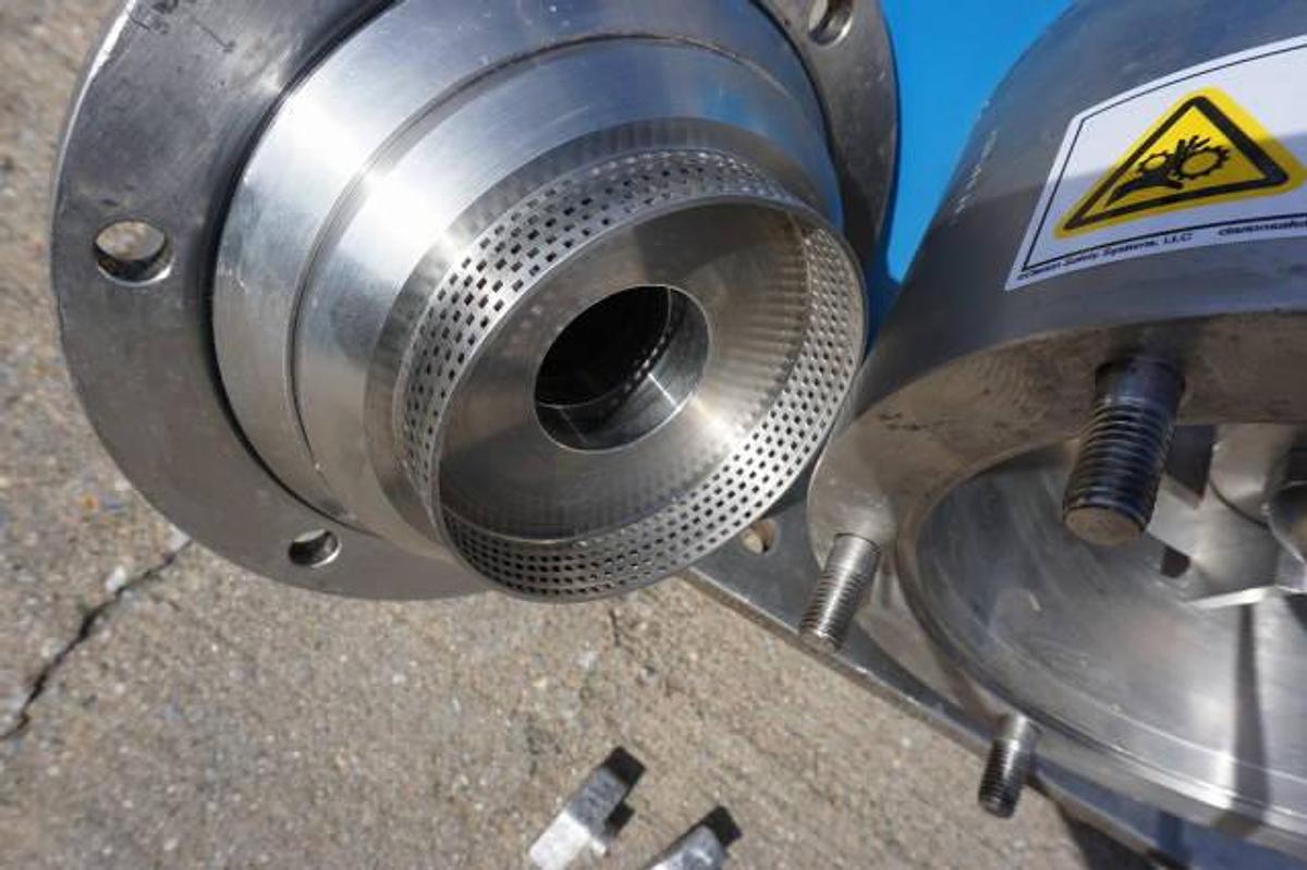 Used Silverson 7.5 HP Stainless Steel Inline High Shear  Mixer, 3 Inch Ports
