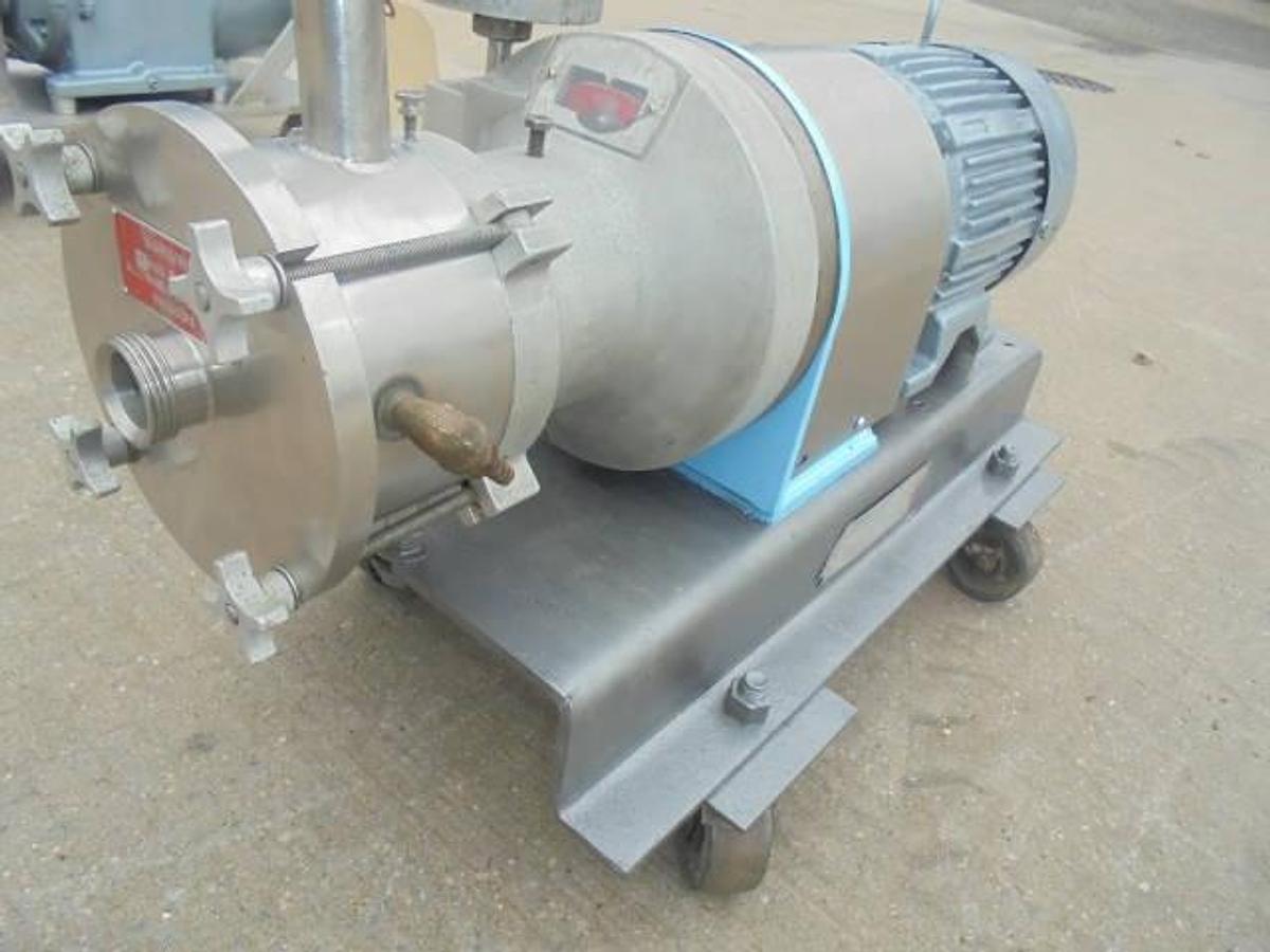 Used Greerco W500H Stainless Horizontal Colloid Mill, 10HP, XP
