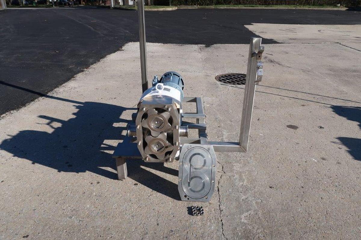 Used APV 2 In. X 2 In. Stainless Positive Displacement Pump, 5HP