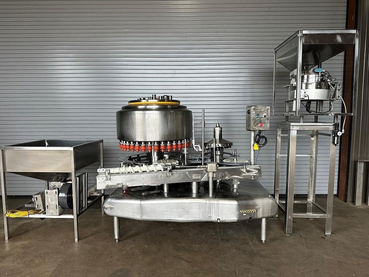 Used Federal 36 Valve Bottle Filler with 12 Head Capper
