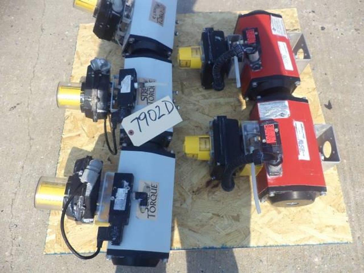 Used Set of five sure torque actuators