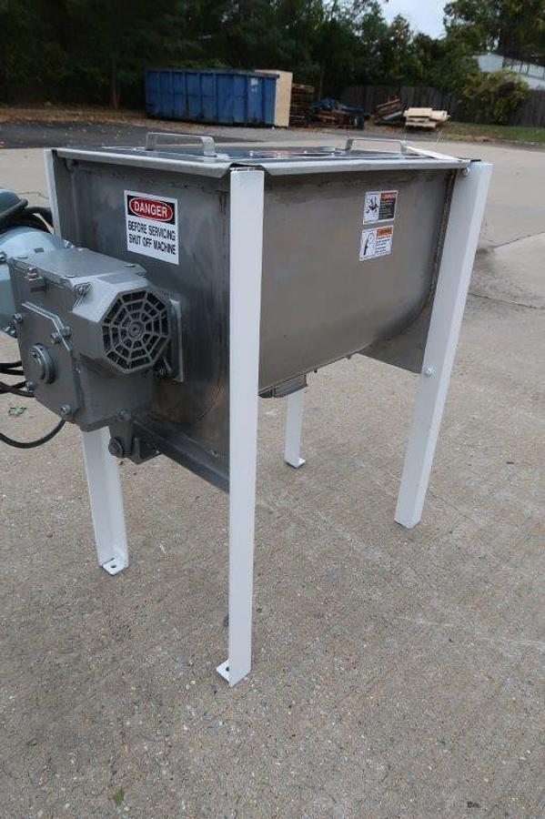 Used Marion 2 Cu. Ft. Stainless Steel Plow/Paddle Mixer, Single Phase Electrics