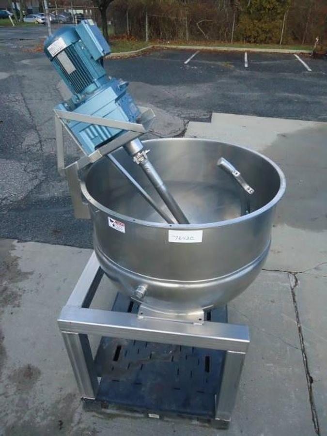 Used 150 Gallon Groen Ina/2 Jacketed Inclined Agitated Kettle, 316 Stainless