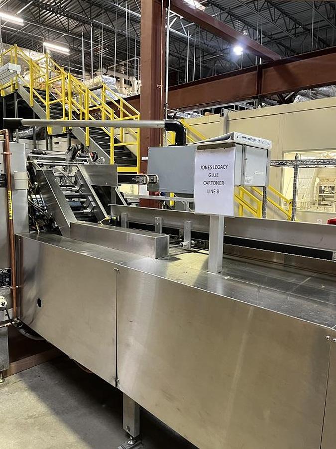 Used Jones “Legacy” Horizontal Cartoner, Glue Sealing