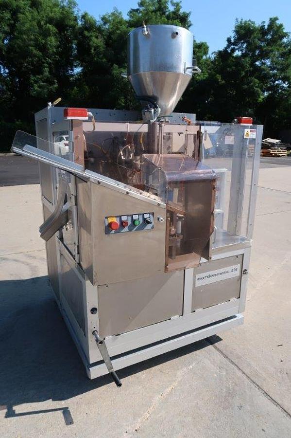 Used Norden 400HA Hot Air Tube Filling and Sealing Machine