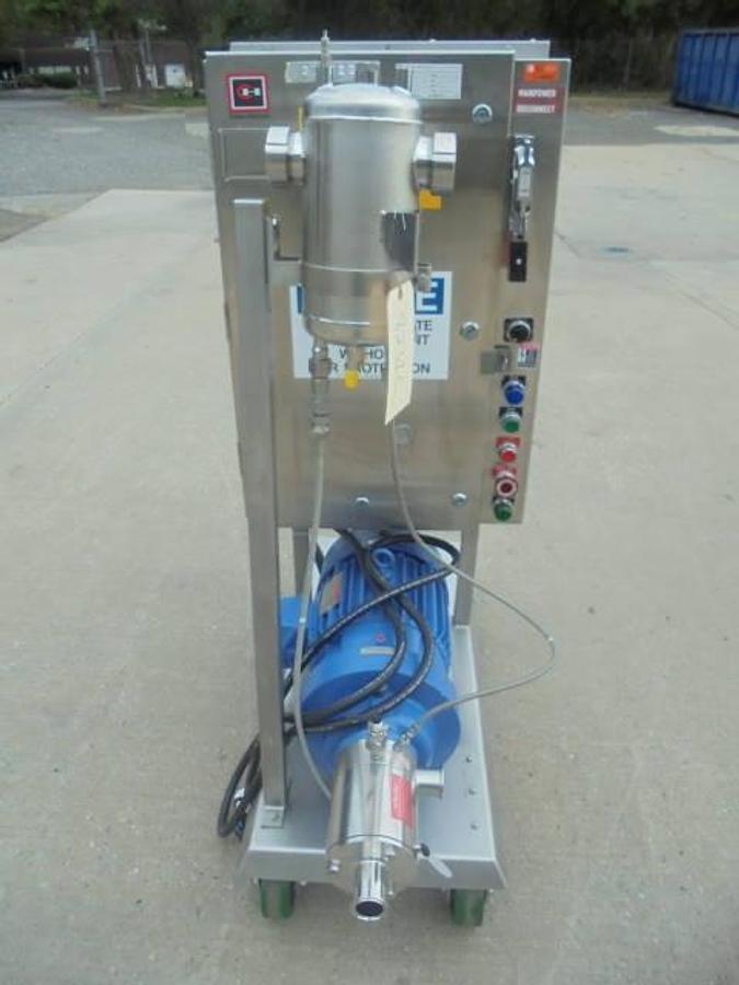 Used IKA DR3-6/A Stainless Steel Inline High Shear Disperser, 7.5 HP, Portable