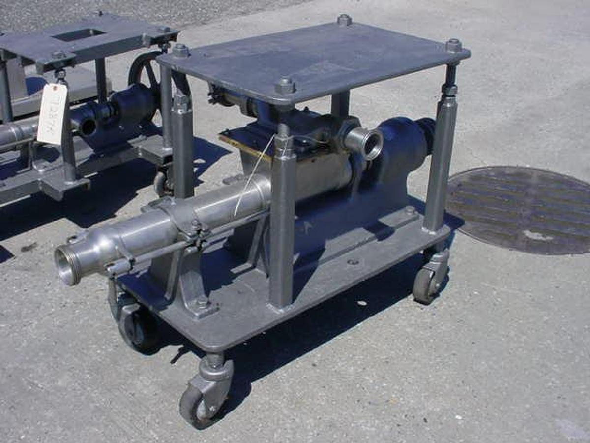 Used Moyno Hopper Fed Sanitary Pump, No Motor