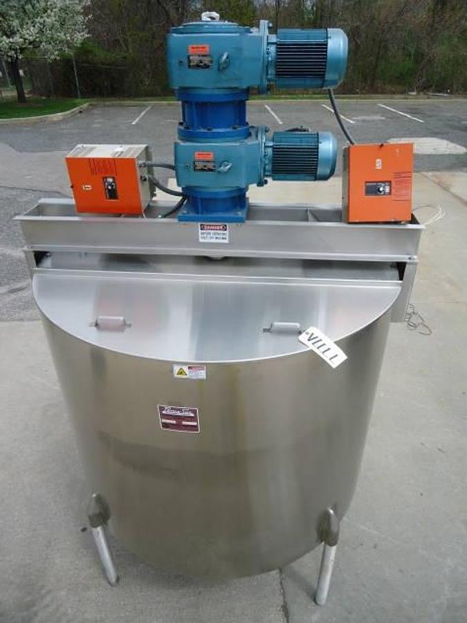 Used 500 Gallon Perma-San Stainless Steel Jacketed Dual Action Scraper Kettle, 316ss