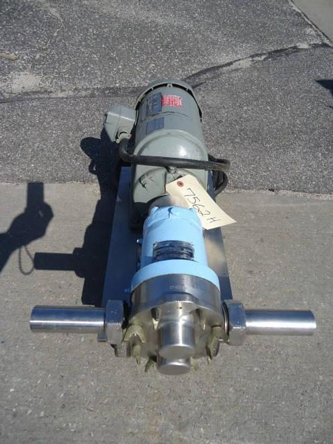 Used Waukesha Size 10 Stainless Steel Positive Displacement Pump, Portable