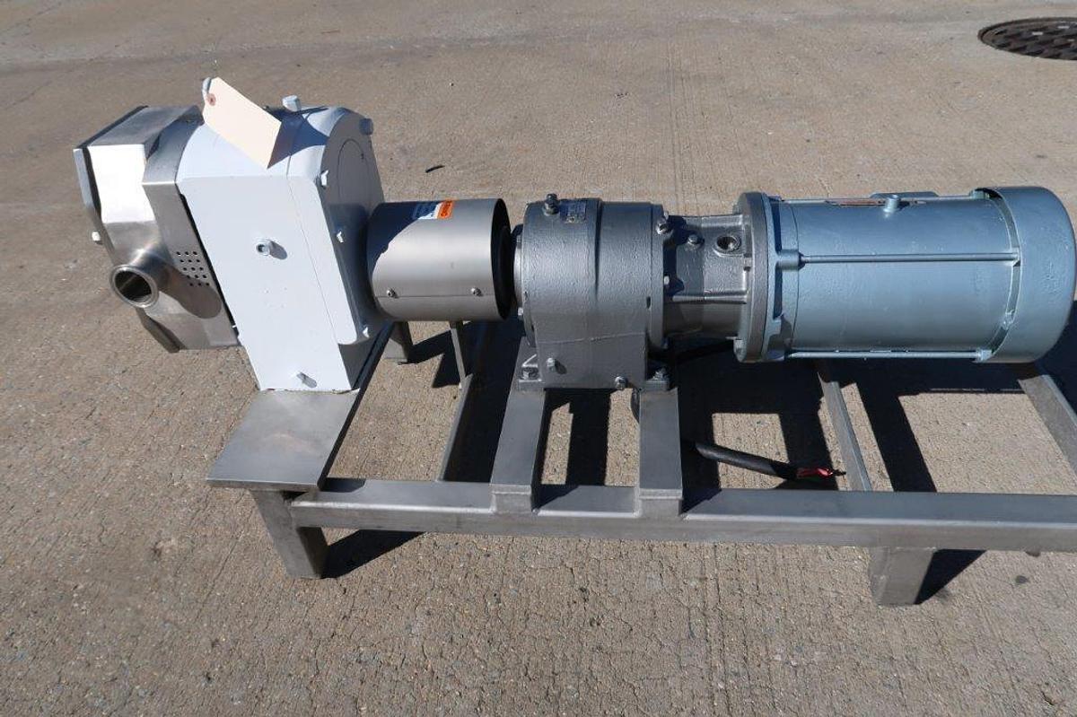 Used APV 2 In. x 2 In. SS Positive Displacement Pump, 5HP