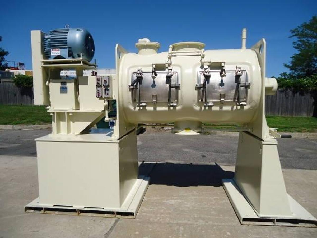 Used Littleford Fkm-1200-E Stainless Plow Mixer, 75 Psi Jacket