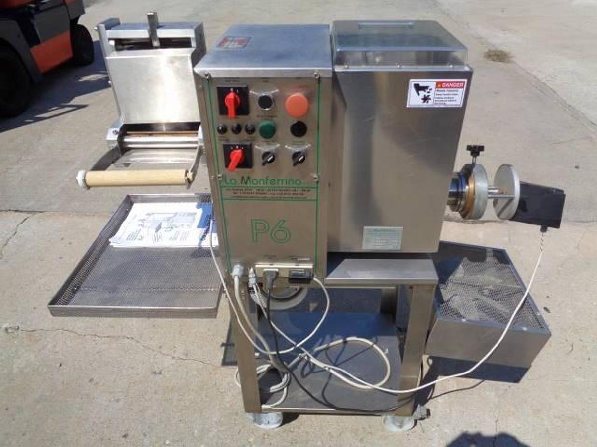 Used La Monferrina P6 Pasta Mixer/Extruder w/dies and Ravioli Attachments
