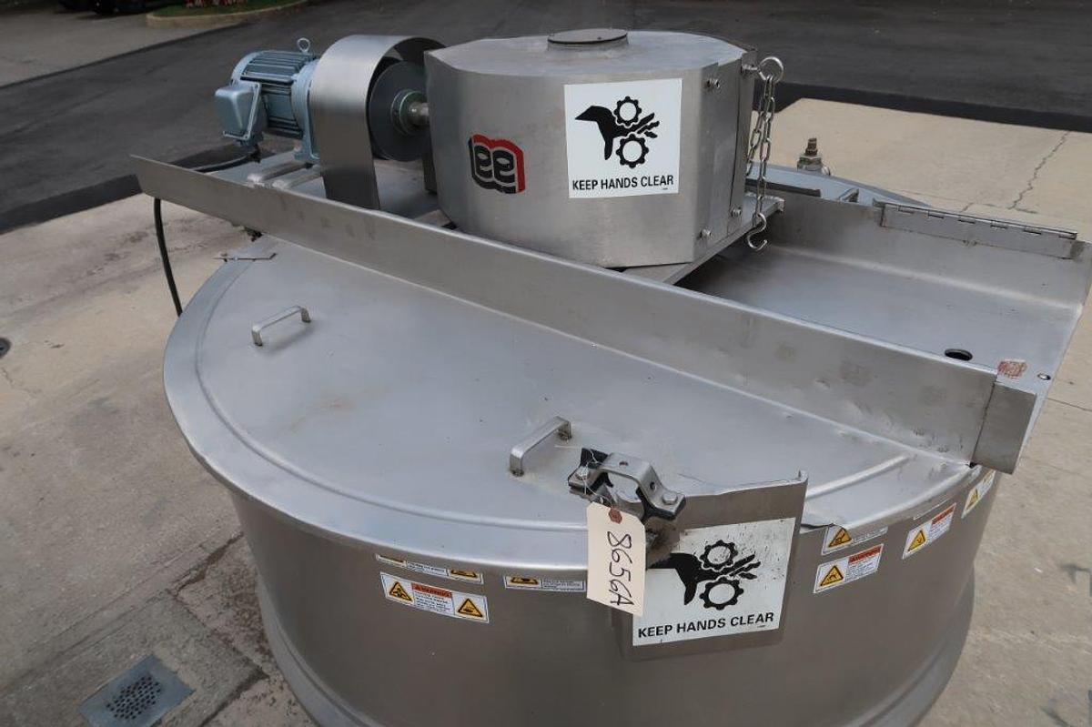 Used 500 Gallon Lee 316 Stainless Jacketed Double Motion Kettle, Tilt Out Agitation
