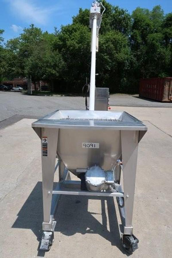 Used Hapman Series 300 Helix Conveyor, Ribbon Agitator