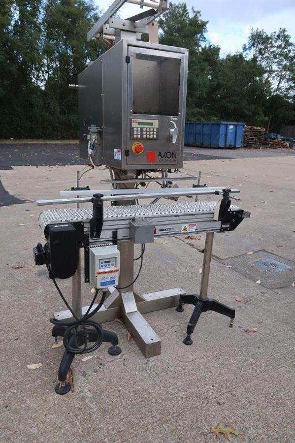 Used Axon EZ-130 Tamper Evident Neck Bander/Sleever, 110 Volt