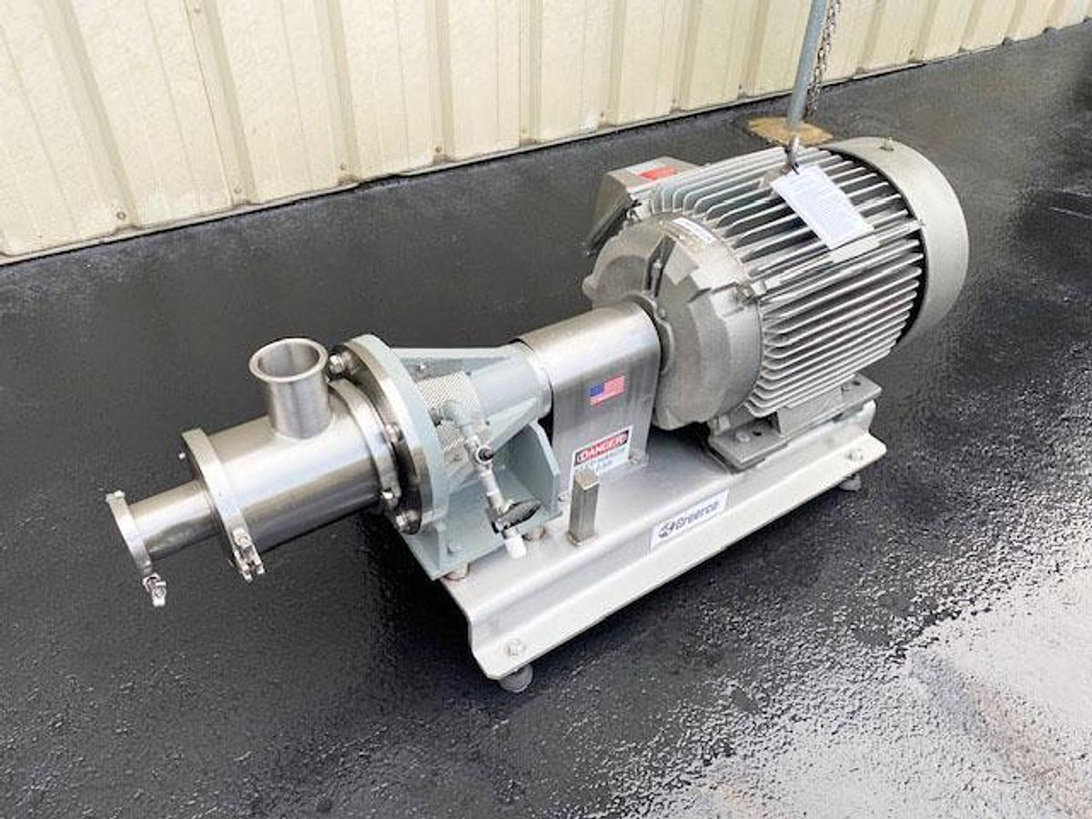 Used Greerco 40HP Inline High Shear Mixer, 316 Stainless