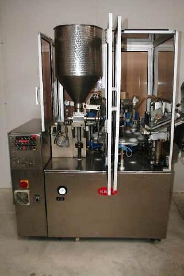 Used Kalix KX-80 Plastic Tube Filling and Sealing Machine, 80 Per Minute