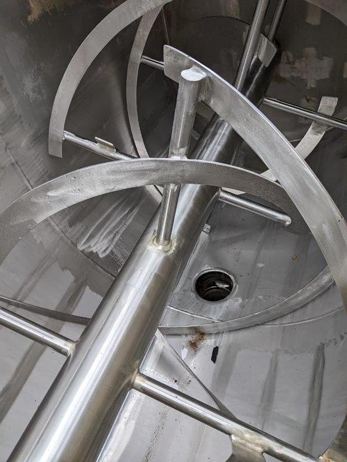 Used 65 Cu. Ft. Munson Stainless Steel Double Ribbon Blender, Jacketed