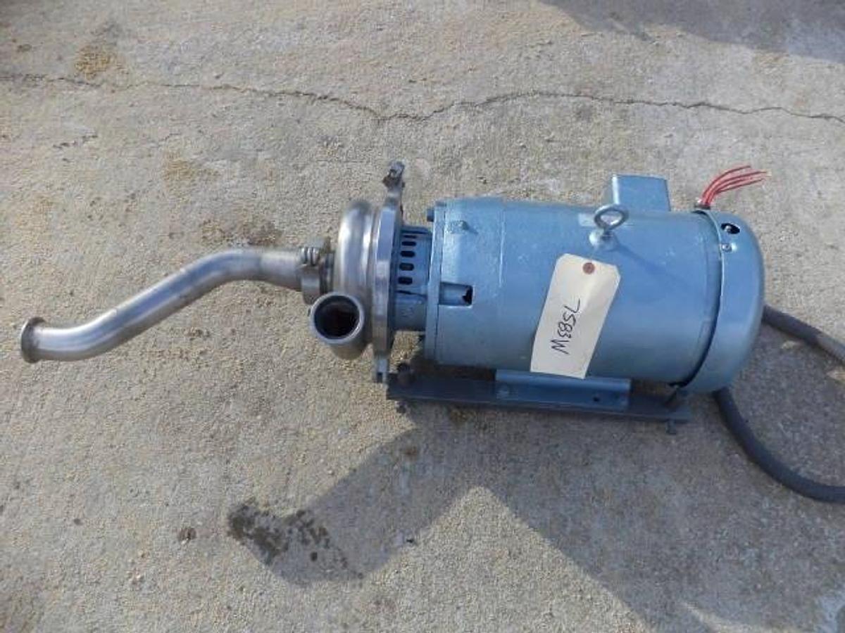 Used Waukesha 2 in. X 2 in. Stainless Steel Sanitary Centrifugal Pump, 15 HP
