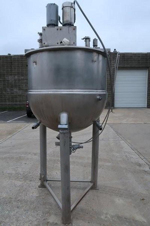 Used Groen 200 Gallon SS Twin Action Kettle, 90 PSI Jacket