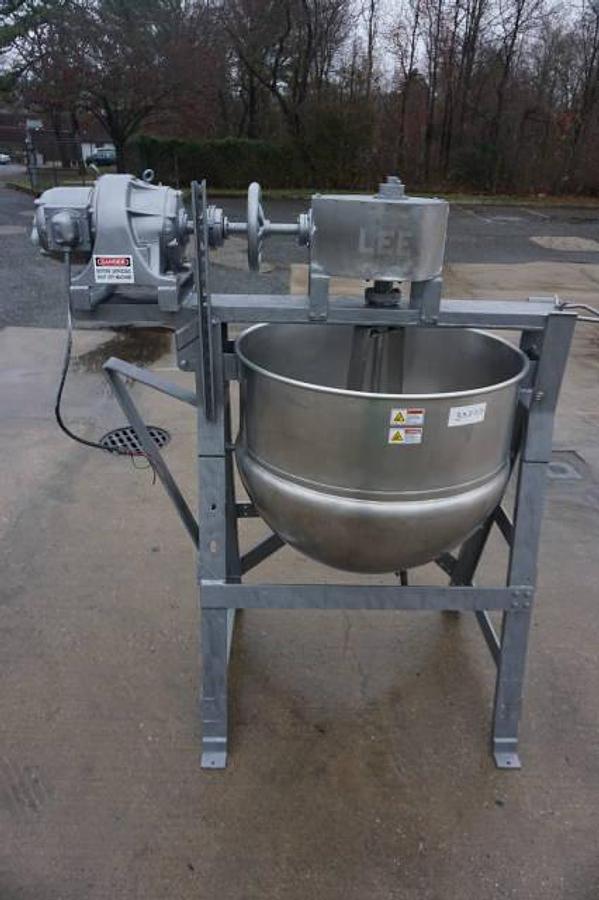Used 150 Gallon Lee Stainless Steel Double Motion Jacketed Kettle