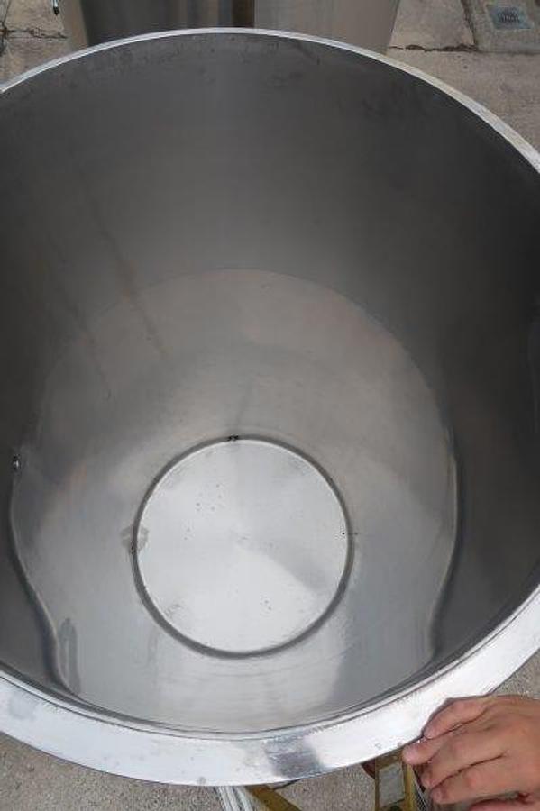 Used 400 Gallon Stainless Sanitary Vertical Jacketed Tanks, (3)