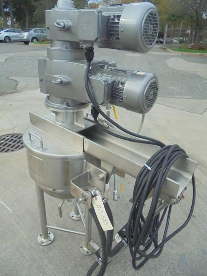 Used 30 Gallon Lee 316 SS Double Motion Mixing Kettle, Tilt-Out Agitation