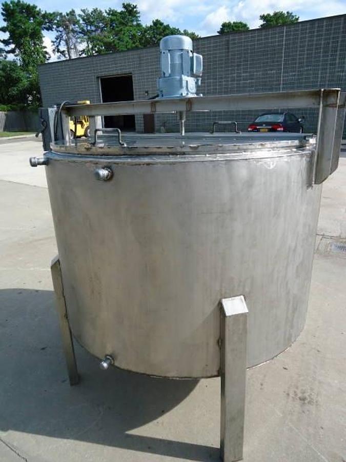 Used 400 Gallon Stainless Jacketed Mix Tank