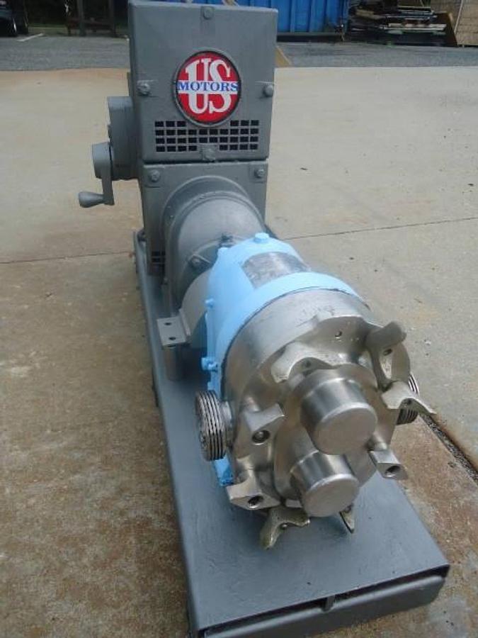Used Waukesha Size 25 Stainless Steel Positive Displacement Pump, Variable Speed