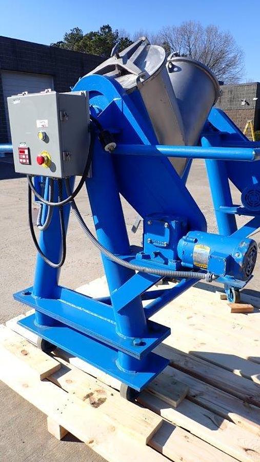Used 3 Cu. Ft. Patterson Kelley SS Twin Shell Blender, 60 Lbs/CF Density