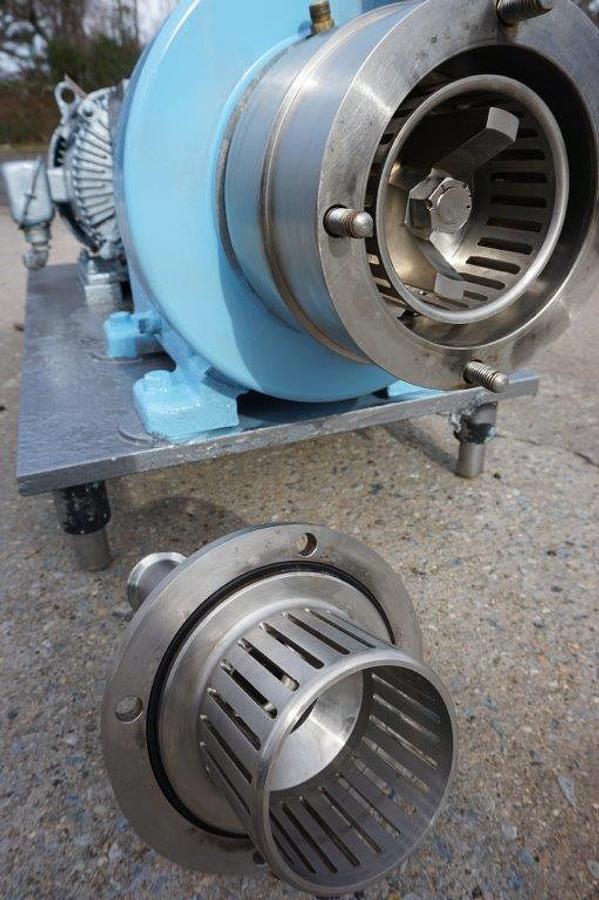 Used Waukesha SP4 Stainless Steel Inline High Shear Pump/Emulsifier, 10 HP