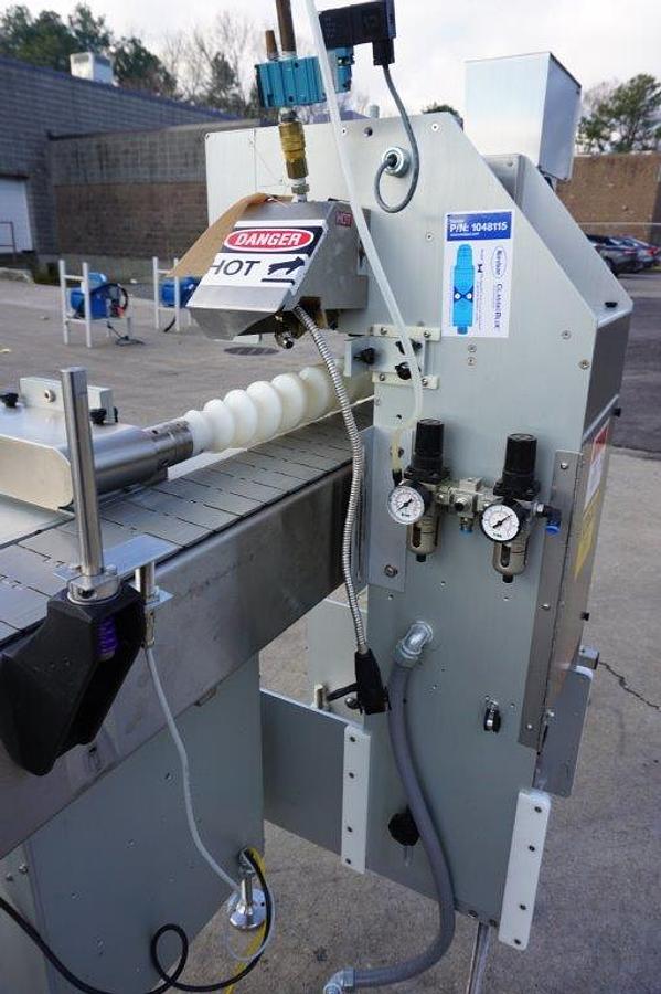 Used Creative Automation 401 Outserter, with Nordson Gluer