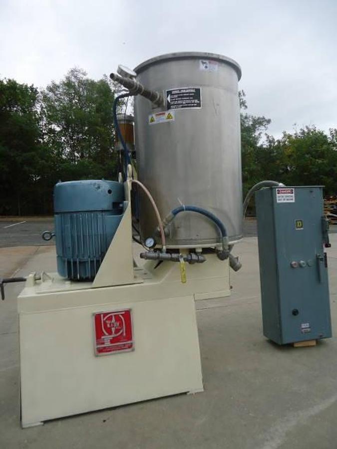 Used 60 Gallon Kady Mill, Stainless Steel, Jacketed, 30 Hp