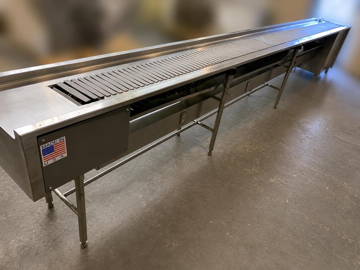 Used 20 Ft. Long Stainless Steel Conveyor