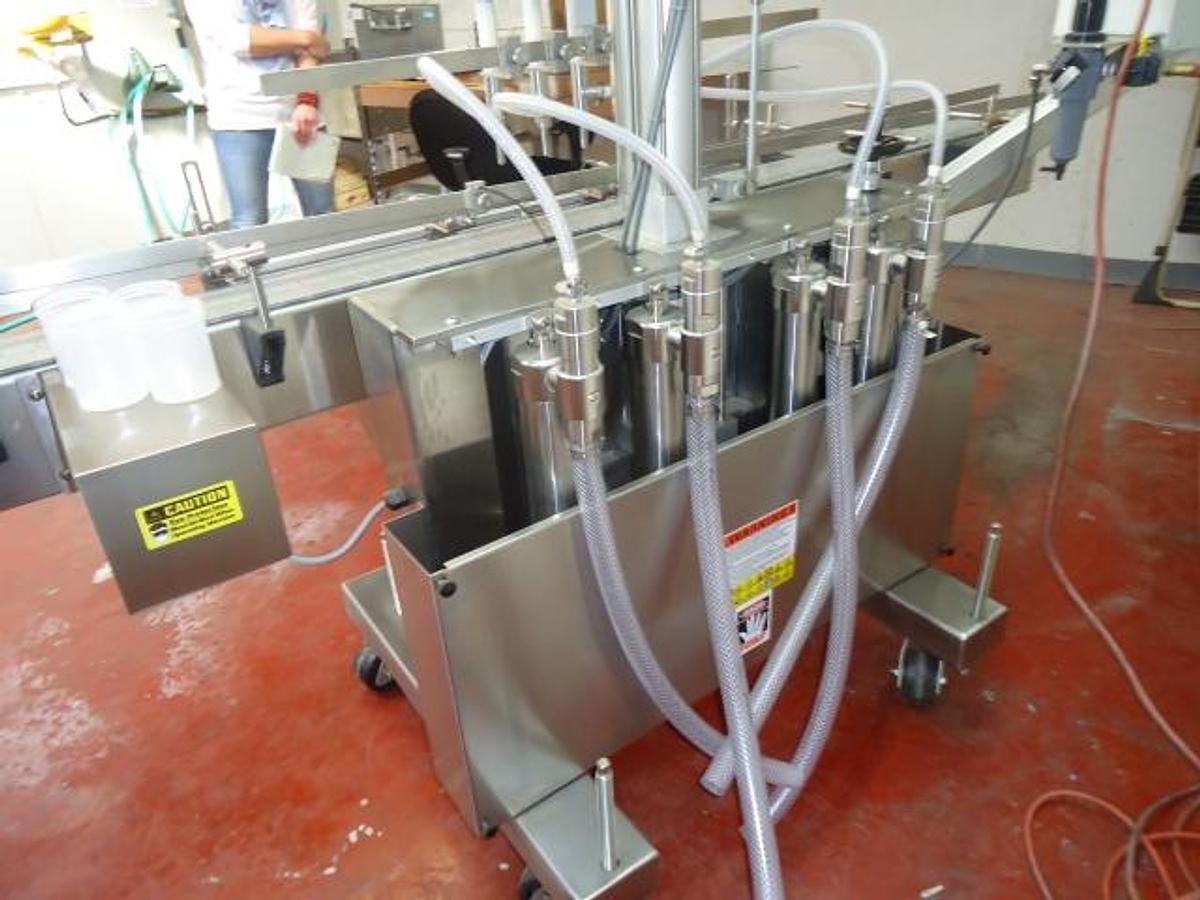 Used Kaps-All VOL-32-8 Automatic Piston Filler, 20 Oz. Pistons, Like New