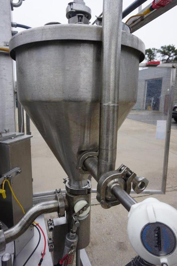 Used Modern Packaging MR Series Rotary Cup Filling and Sealing Machine