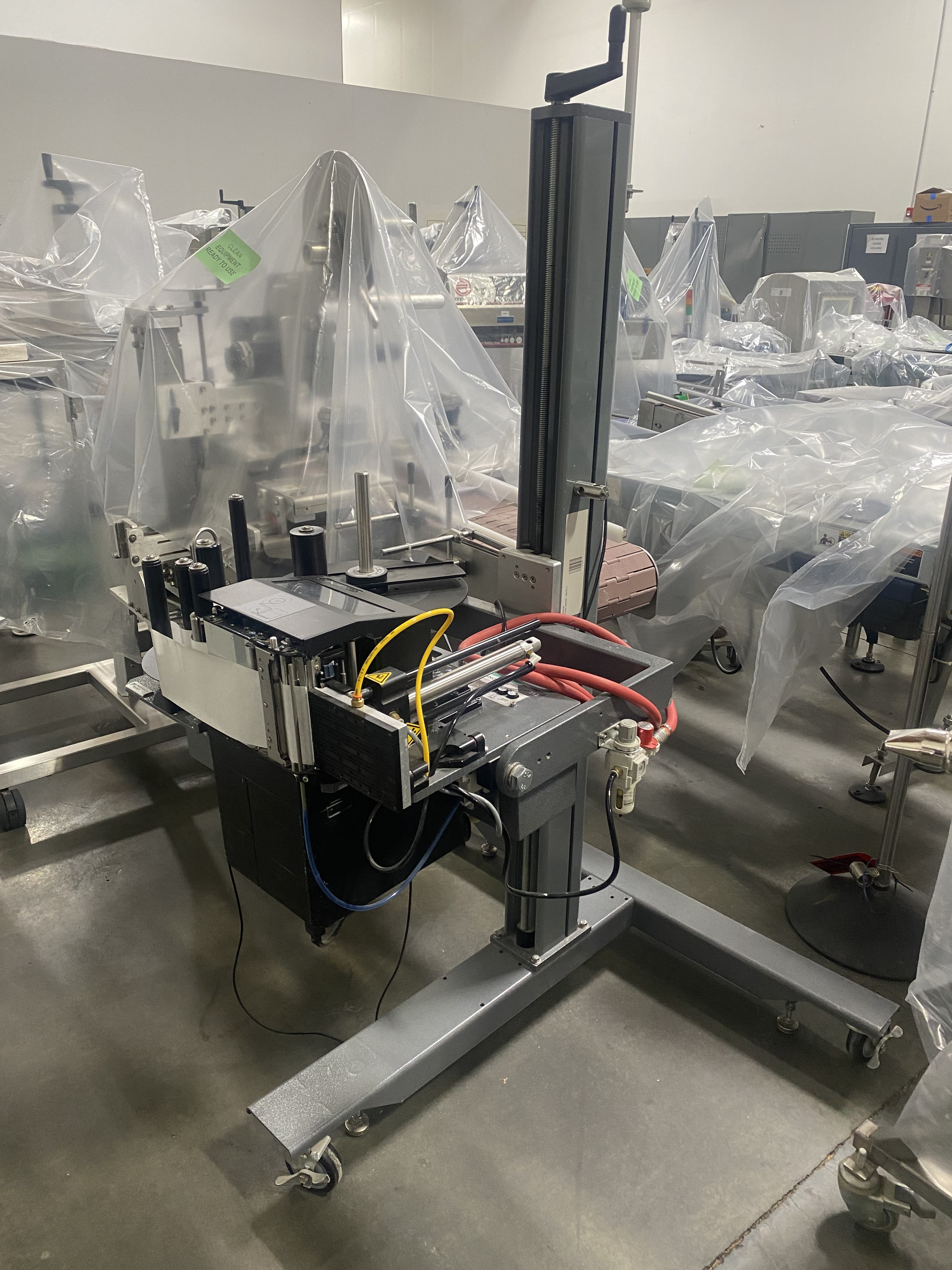 Used ID Technology Model 252 Automatic Label Printer Applicators, 8 Available